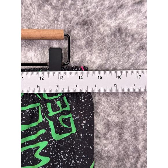 Vintage Gecko Hawaii Pants Small Womens 90s Neon Gecko Wild Paint Splatter - Picture 3 of 7